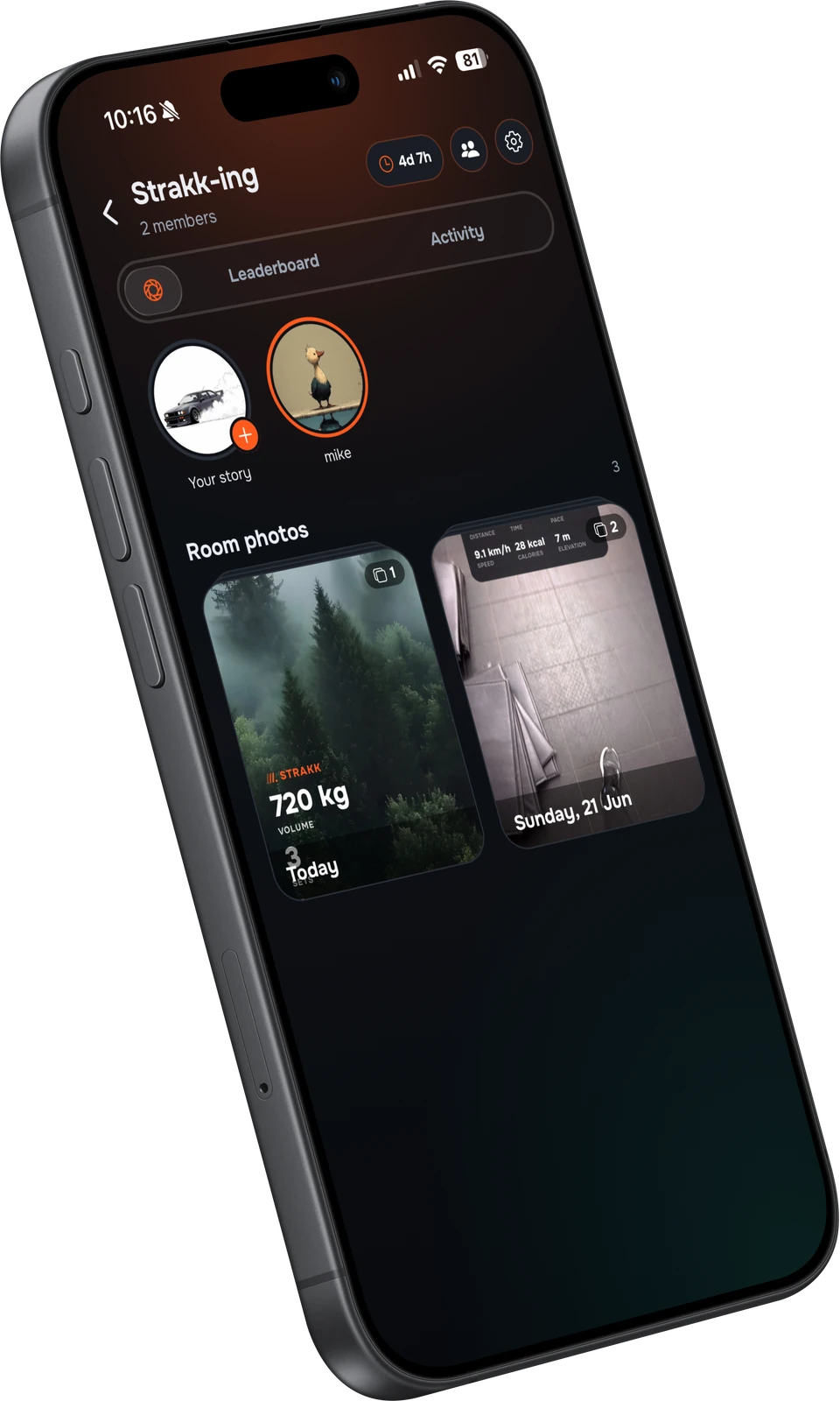 Strakk app: Rooms