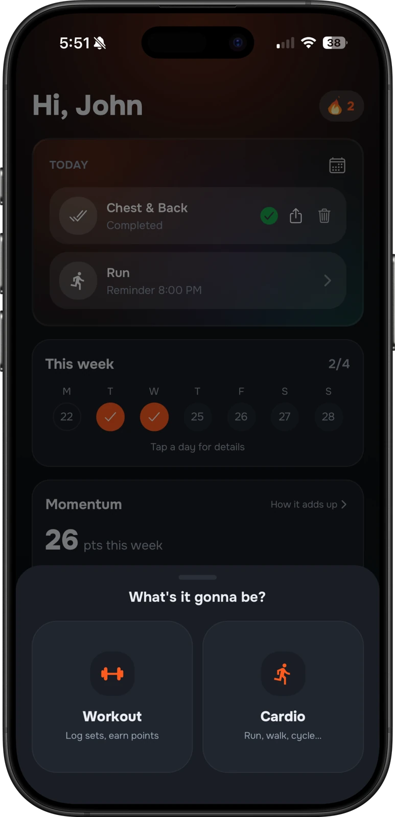 Strakk app: Onboarding