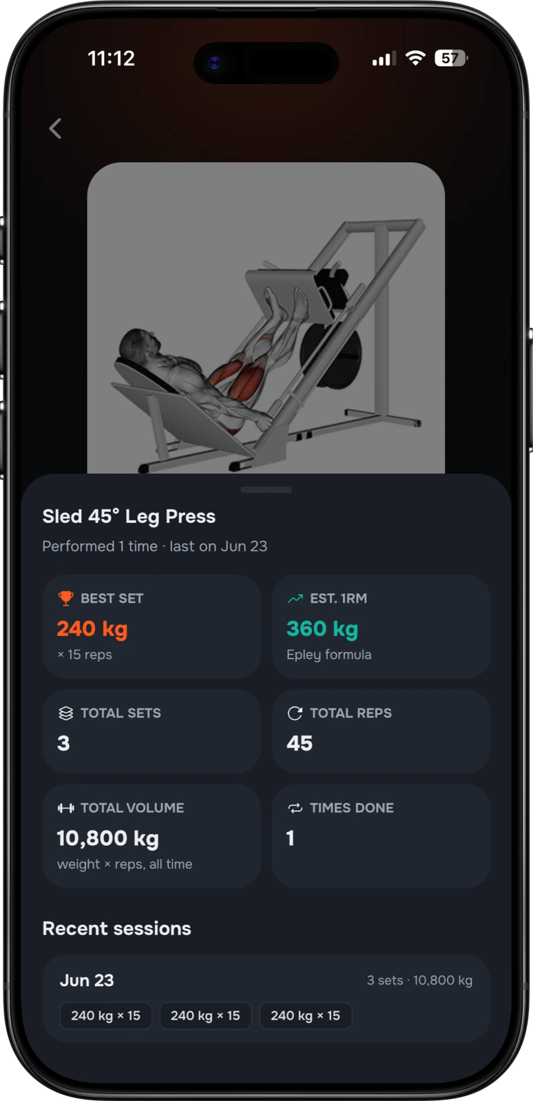 Strakk app: Exercise