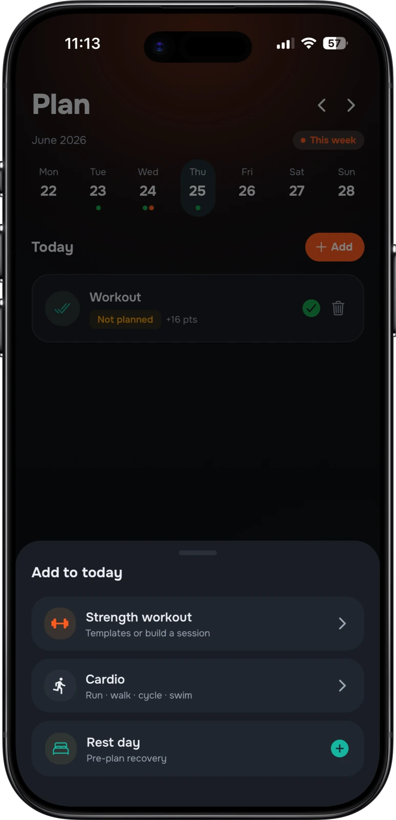 Strakk app: Plan