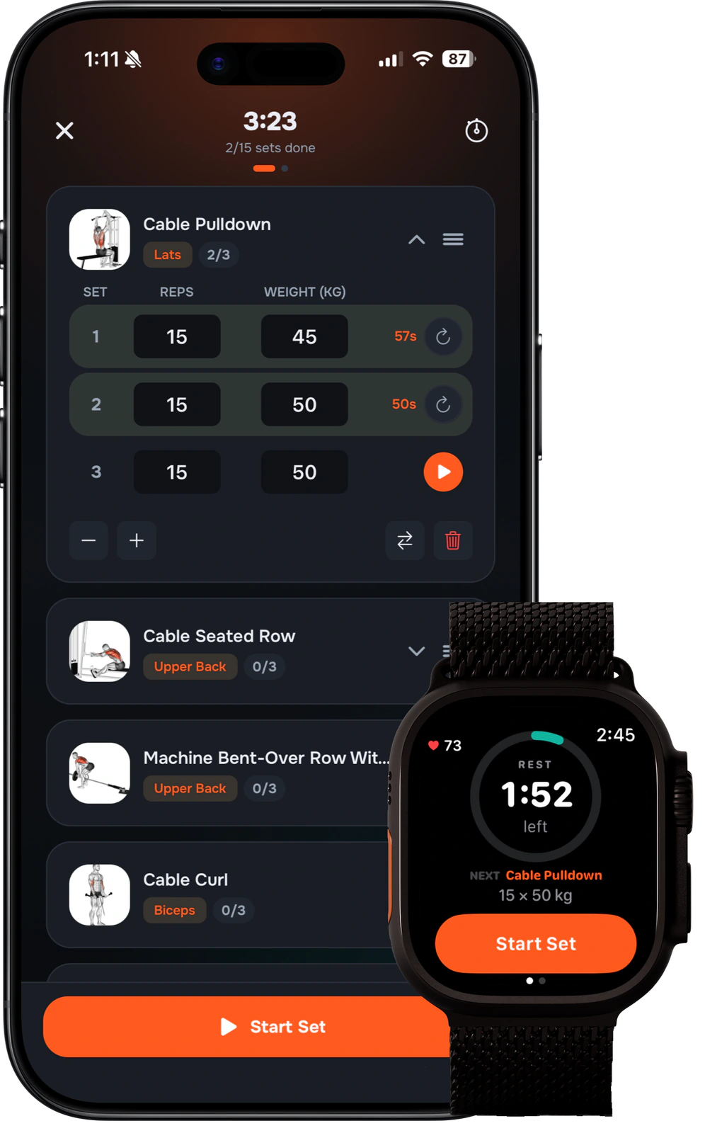 Strakk app: Apple Watch